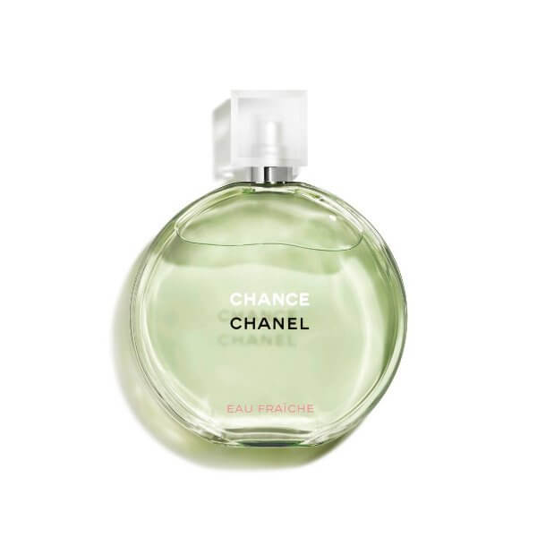 Chanel Chance Eau Fraiche Parfümflasche - Blumig und frisch. Ideal, um Parfümproben zu testen.