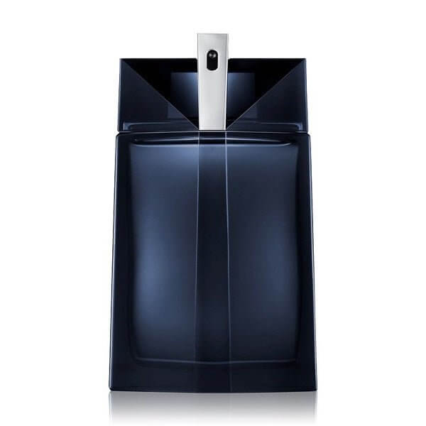 Mugler Alien Man Eau de Toilette Flakon, schwarzer Duftflakon für maskulines Parfüm testen, Parfümproben und Duftproben.