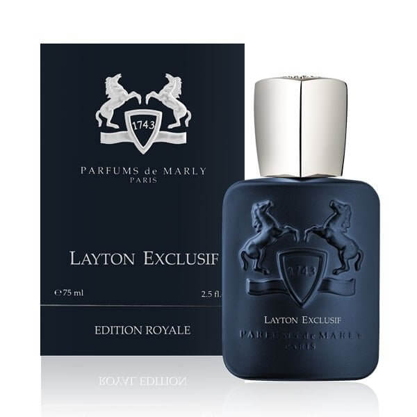 Parfums de Marly Layton Exclusif 75ml bottle and box - intensive Sinnlichkeit, Parfümproben, Duftproben, Parfüm testen