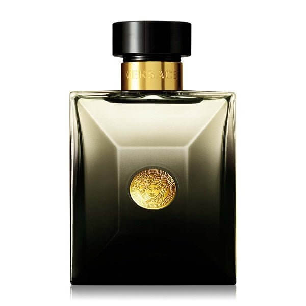 Versace pour Homme Oud Noir Parfümflasche, orientalische Duftprobe für Herren, luxuriöses Design, ideal zum Parfüm testen